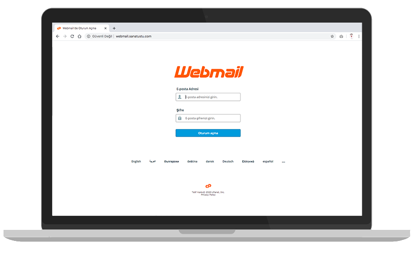 Web Mail - eposta hizmetler